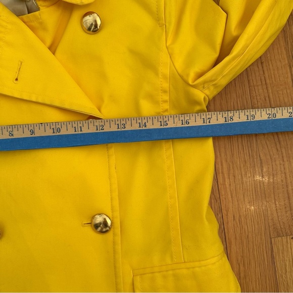 J Crew Womens sz 2 bright Yellow Trudy Peacoat Blazer Double breasted Coat - Picture 13 of 13